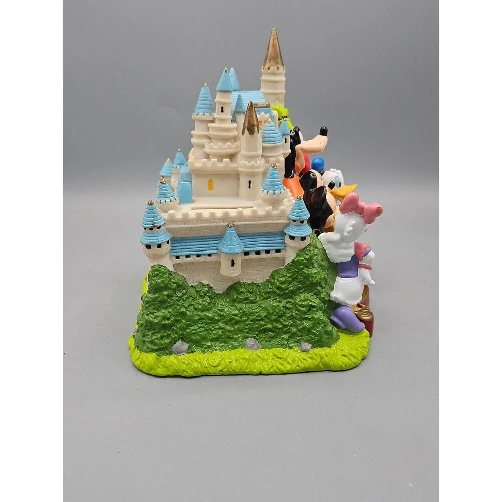 Genuine Disney Cinderellas Castle Mickey Mouse Multi Character PVC Money Bank